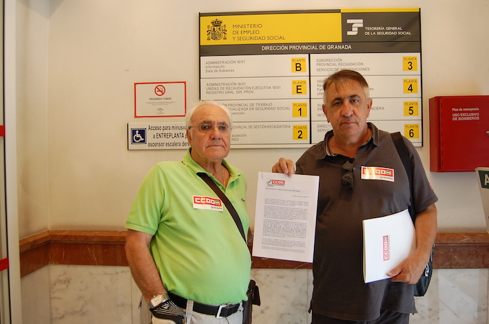 CCOO PRESENTA UN DOCUMENTO DE PROPUESTAS EN LA TESORER�A DE LA SEGURIDAD SOCIAL, EN DEFENSA DE LAS PENSIONES PUBLICAS Y SU REVALORIZACI�N
