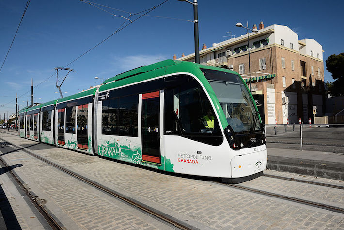 Las pruebas del metro de Granada rebasan los 30.000 kilómetros acumulados desde la extensión de los ensayos al recorrido total
