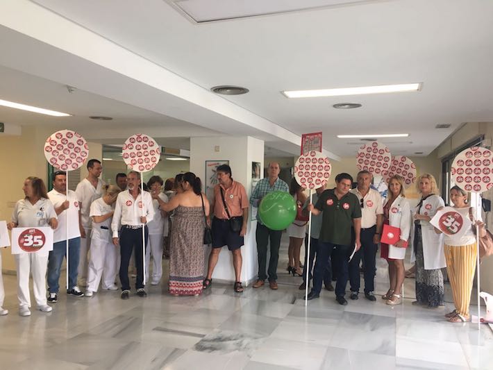 UGT reclama a parlamentarios andaluces del PP en su visita al Hospital de Motril que abran una va de dilogo y retiren el recurso contra la jornada de 35 horas 