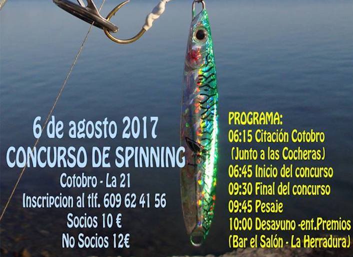 El Club de Pesca Costa Tropical celebra este domingo el II Concurso de Spinning