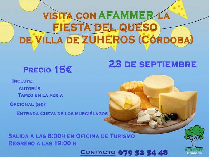 AFAMMER retoma tras las vacaciones de verano su actividad con un viaje Gastronmico-cultural y lo hace visitando la tradicional Feria del queso de Zuheros -Cordoba-
