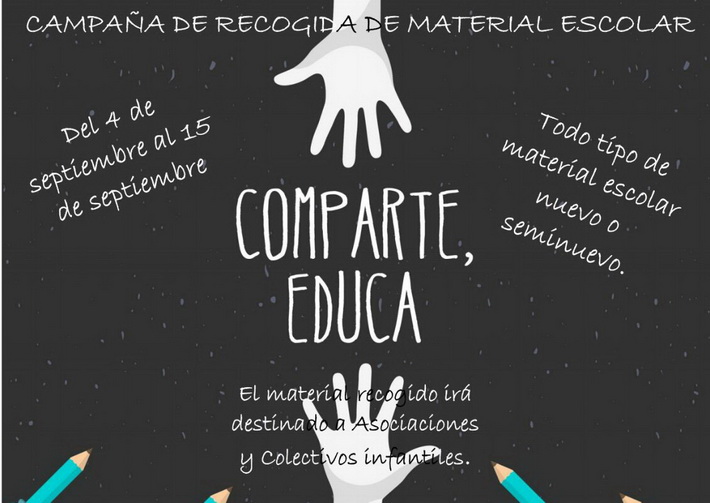 Juventudes Socialistas inician una campaña de recogida de material escolar para las familias con menos recursos de Motril