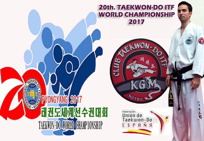 EL ENTRENADOR DEL CLUB KGM MOTRIL REPRESENTARÁ A ESPAÑA EN EL MUNDIAL DE TAEKWONDO ITF 2017 EN COREA DEL NORTE.