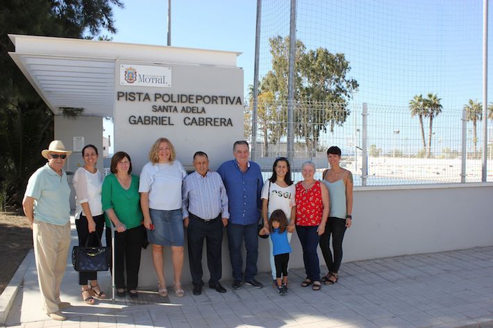 El Ayuntamiento rinde homenaje a Gabriel Cabrera El Cancanica dando su nombre a la mtica pista polideportiva de Santa Adela