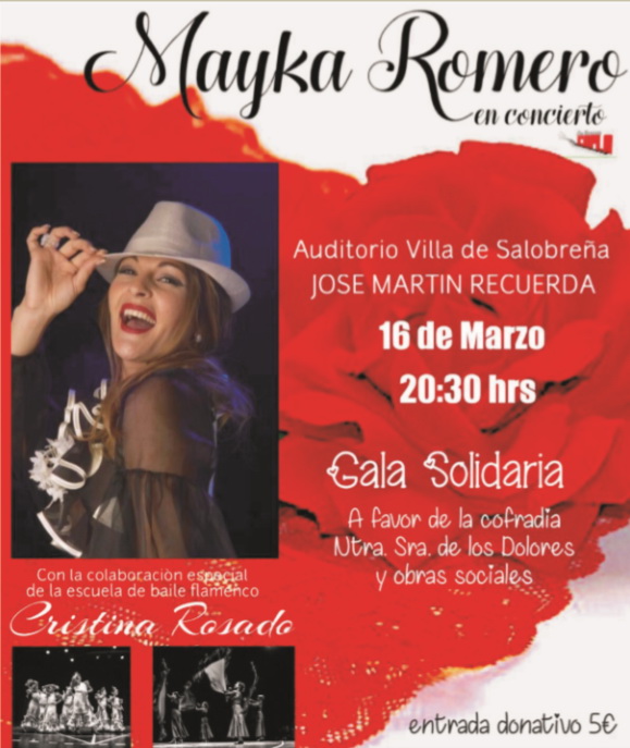 Flamenco solidario en Salobrea con Mayka Romero y Cristina Rosado.