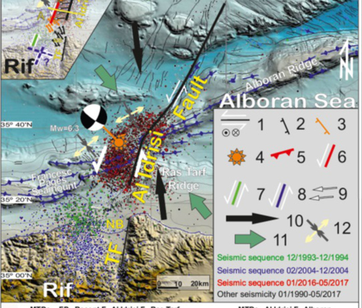 Científicos de la UGR identifican una nueva falla en el mar de Alborán