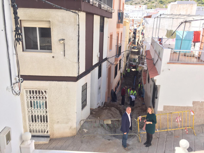 La Mancomunidad acomete obras en la redes en las calles San Miguel y Grillo de Gualchos con un presupuesto de casi 40.000 euros