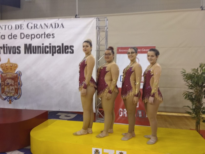 El grupo senior N1 de la Gimnasia Rtmica de Motril logra el bronce Juegos Deportivos Municipales de Granada