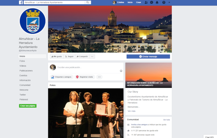 El Ayuntamiento de Almucar, entre los trece ms influyentes en Twitter y el primero de la provincia en Facebook