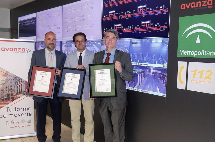 Metro de Granada obtiene los certificados de calidad en el transporte de viajeros 