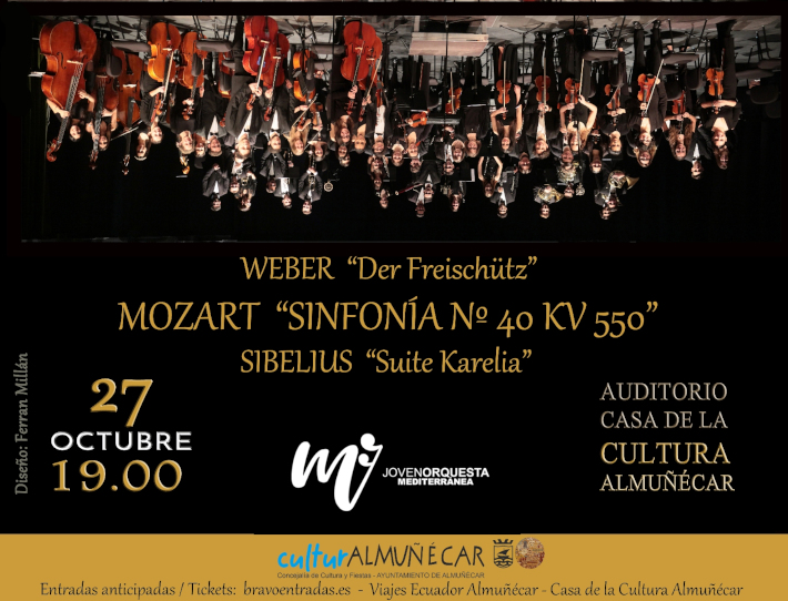 La Joven Orquesta Mediterrnea interpretar en Almucar la popular sinfona n 40 de Mozart
