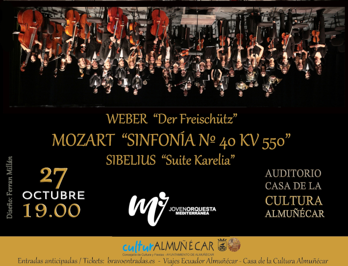 La Joven Orquesta Mediterránea interpretará en Almuñécar la popular sinfonía nº 40 de Mozart