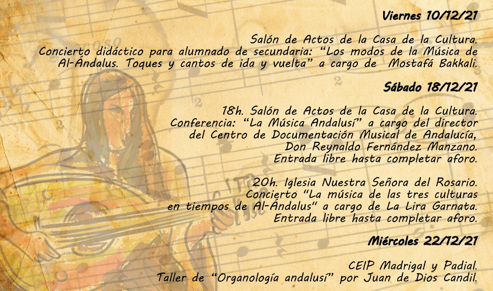 Vélez de Benaudalla celebra durante diciembre sus 'I Jornadas de Música Andalusí'