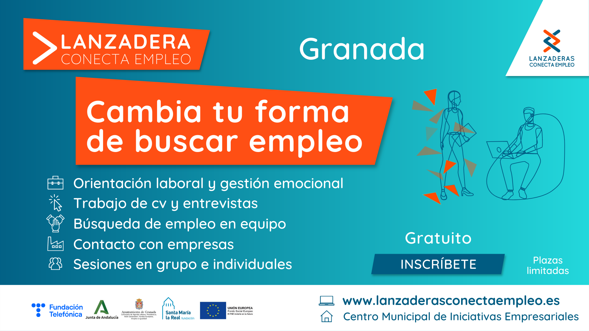 Abierta la inscripción para una nueva Lanzadera Conecta Empleo en Granada