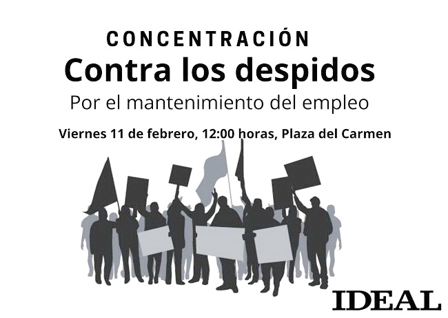 El SPA rechaza los despidos del Diario Ideal y pide asistencia a la concentración convocada para el viernes 11 a las 12 h en Plaza del Carmen de Granada