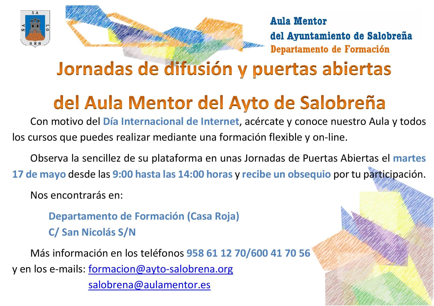 Jornada de puertas abiertas del Aula Mentor de Salobrea con motivo del Da Mundial de Internet