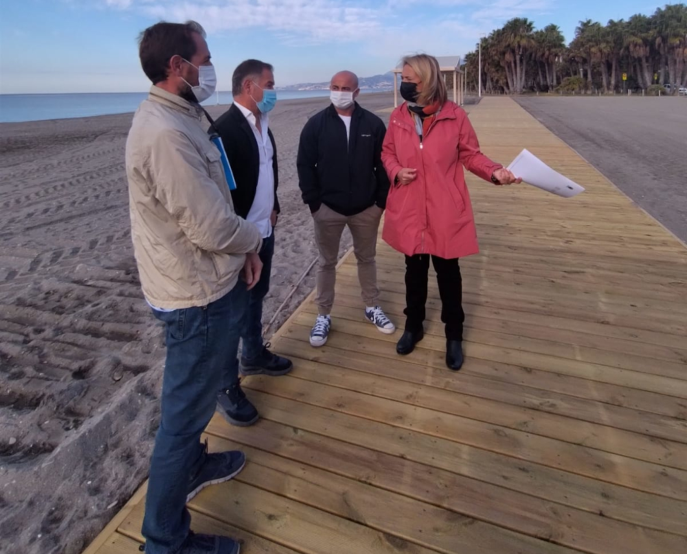 Comienzan los primeros trabajos para la conexin de Playa Granada con camino del Pelallo