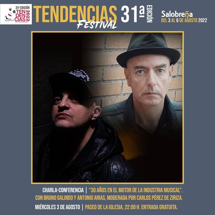 El periodista musical Bruno Galindo y el músico granadino Antonio Arias inauguran la charla-conferencia del Festival Tendencias