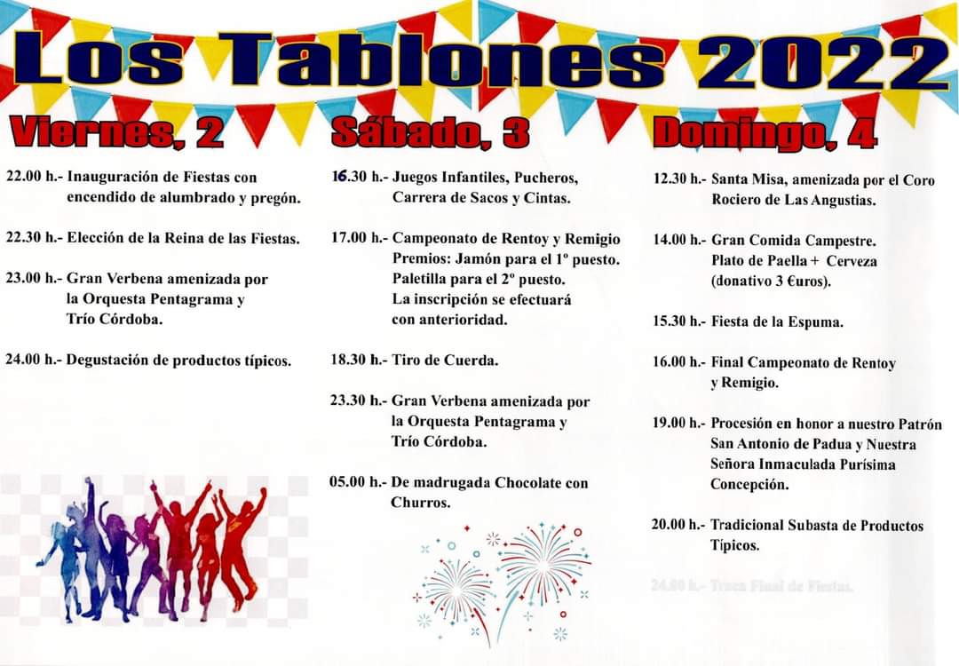 Los Tablones celebran sus fiestas en honor a San Antonio de Padua este fin de semana