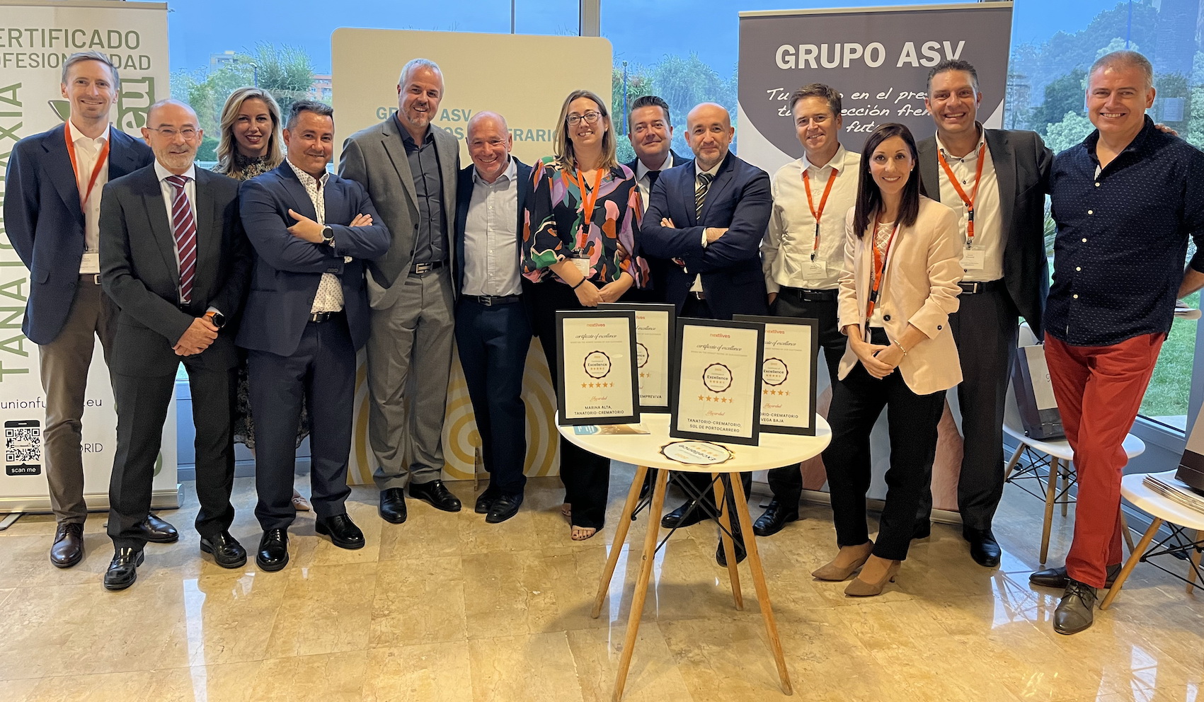 Los tanatorios de Almuñécar y Loja gestionados por Grupo ASV reciben el certificado de excelencia en Andalucía.